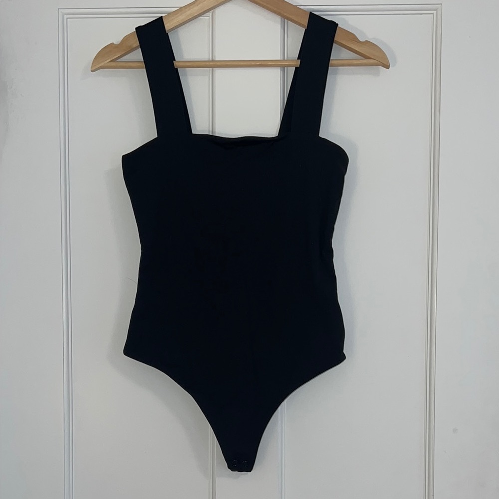 nuuds Black Fitted Bustier Bodysuit